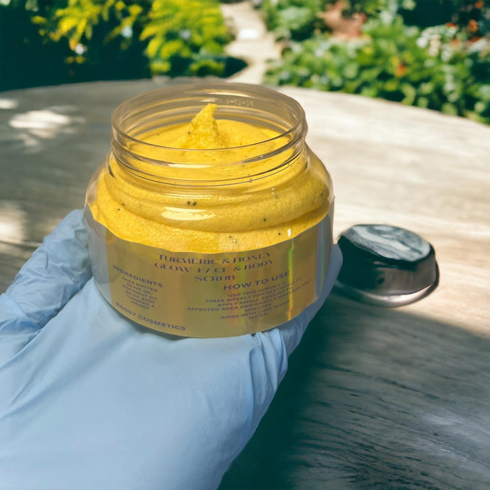 TURMERIC AND HONEY GLOW FACE AND BODY SCRUB