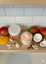 Load image into Gallery viewer, Coco Mango (12 oz Jars) whipped body butters. Creamy and fluffy