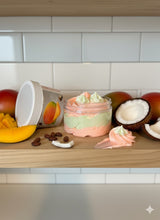 Load image into Gallery viewer, Coco Mango (12 oz Jars) whipped body butters. Creamy and fluffy