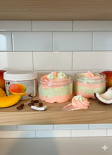 Load image into Gallery viewer, Coco Mango (12 oz Jars) whipped body butters. Creamy and fluffy