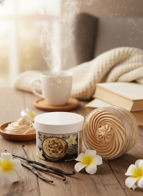 Creamy French Vanilla Body Butter (12 OZ Jars )